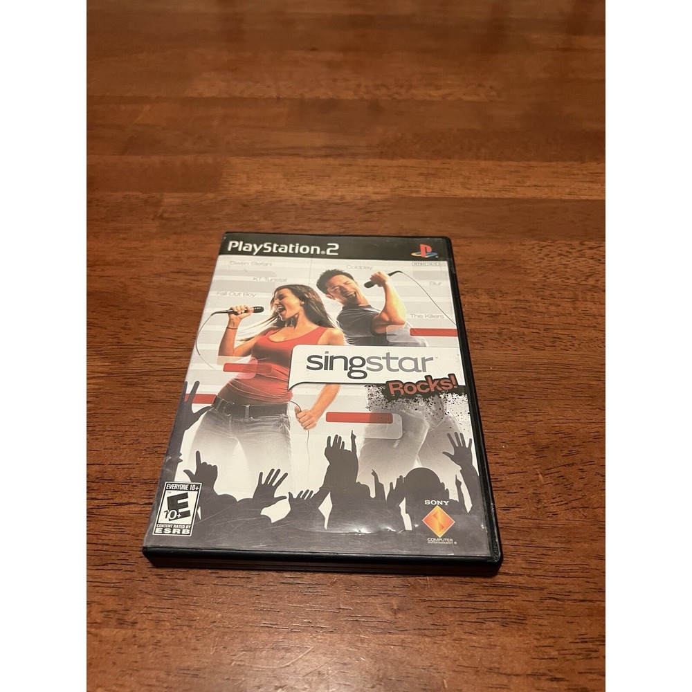 SingStar Rocks! Sony PlayStation 2 PS2 Game SCUS-97571 Complete with Manual